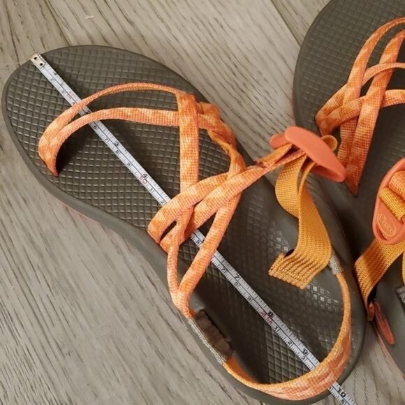 Chaco Strappy Sandals Shoes Orange Adjustable Strap Women's WOMAN'S Size 7 - Picture 14 of 16